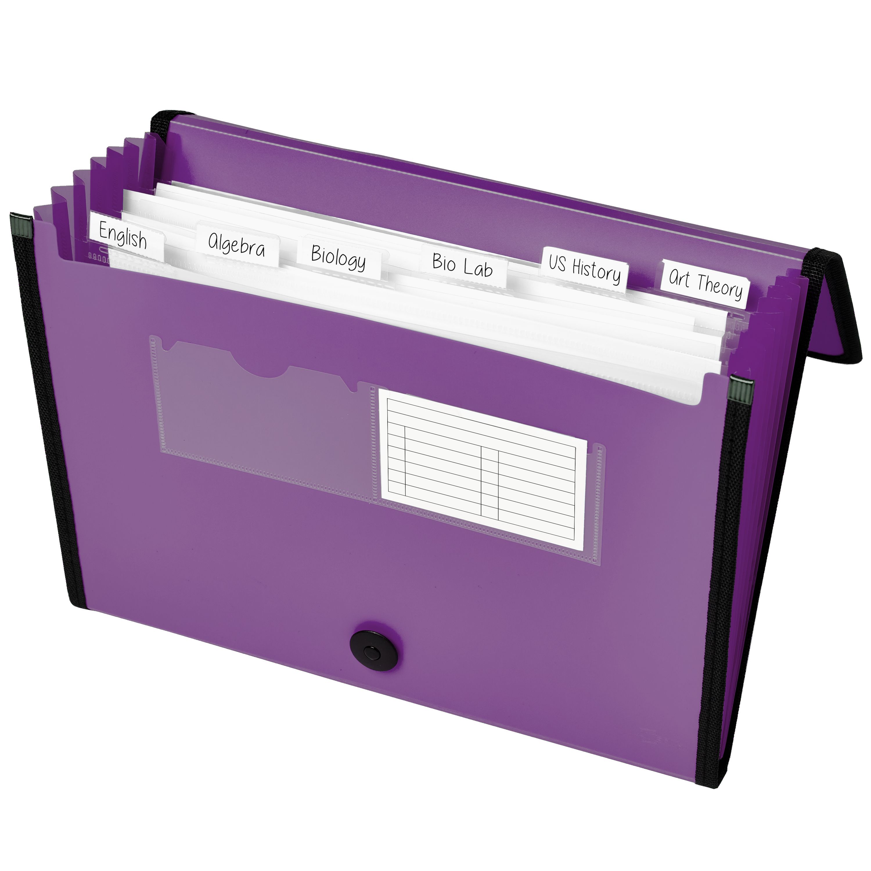 Expanding File Folder, 7-Pocket, Plum 73552 | Avery
